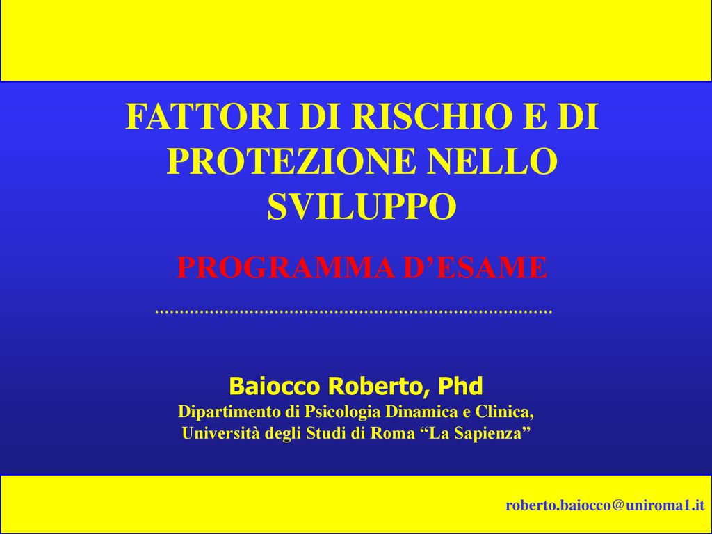 Fattori Di Rischio E Di Protezione Nello Sviluppo Ppt Scaricare